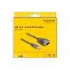 Delock USB 2.0 adaptér [1x USB 2.0 zástrčka A - 1x RS232 zástrčka ] 61400 1 m