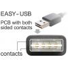 Delock USB 2.0 adaptér [1x USB 2.0 zástrčka A - 1x USB 2.0 zásuvka A] 65521 0 mm