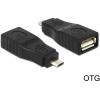 Delock USB 2.0 adaptér [1x micro USB 2.0 zástrčka B - 1x USB 2.0 zásuvka A] Delock - USB-Adapter - Micro-USB Typ B (M) zu USB (W) 0 mm