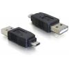 Delock USB 2.0 adaptér [1x micro USB 2.0 zástrčka B - 1x USB 2.0 zástrčka A] 65036 0 mm