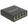 Delock USB 2.0 adaptér [1x DC zásuvka 5,5 mm, Zásuvka USB B - 4x RJ45 zásuvka] 62966 0.8 m