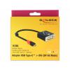 Delock USB 2.0 adaptér [1x USB-C® zástrčka - 1x DVI zásuvka 24+5pólová] 61213 0.2 m