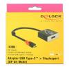 Delock USB 2.0 adaptér [1x USB-C® zástrčka - 1x zásuvka DisplayPort] 63312 0.2 m
