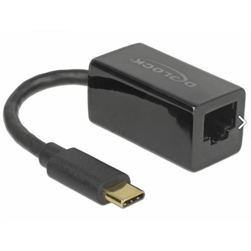 Delock USB 2.0 adaptér [1x USB-C® zástrčka - 1x RJ45 zásuvka] DeLock - Netzwerkadapter - USB-C 3.1 - Gigabit Ethernet x 1 12.7 cm