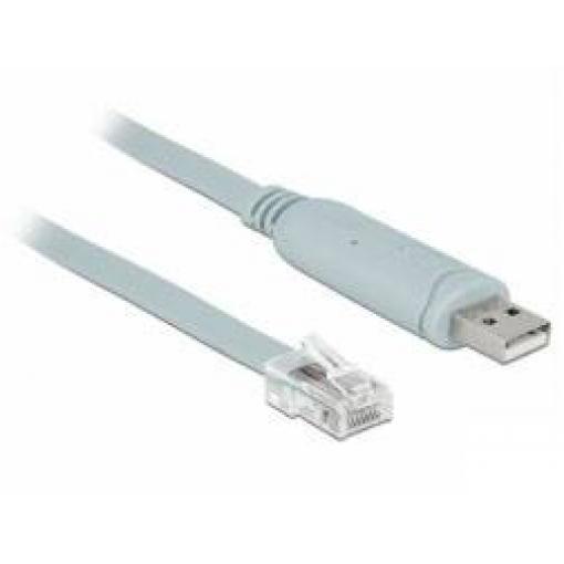 Delock USB 2.0 adaptér [1x USB 2.0 zástrčka A - 1x RJ45 zástrčka] 63911 1 m
