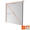 Celexon 1090252 roletové plátno 200 x 200 cm Formát obrazu: 1:1