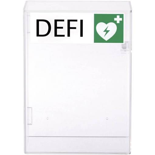 MEDX5 AED-AI-PLX nástěnná schránka pro defibrilátory DEFI vnitřní transparentní plexisklo
