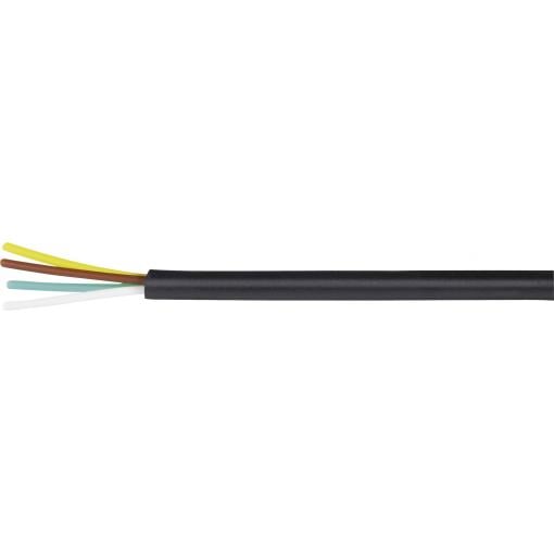 Kash Y912951 telefonní kabel LiYY 4 x 0.04 mm² černá 100 m