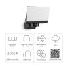 Steinel LED STRAHLER XLED HOME 2 SW 033118 venkovní LED reflektor Energetická třída (EEK2021): E (A - G) 13.7 W Barvy světla (LED svítidlo): teplá bílá