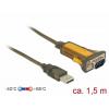 Delock USB 2.0 adaptér [1x USB 2.0 zástrčka A - 1x RS232 zástrčka ] 65840 1.5 m s USB