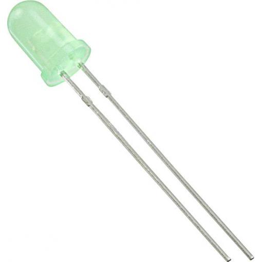 Lite-On LTL-307GLC LED s vývody zelená kulatý 5 mm 3.7 mcd 50 ° 7 mA 1.9 V