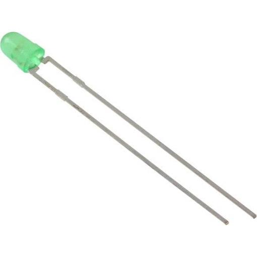 Lite-On LTL-4231NLC LED s vývody zelená kulatý 3 mm 1.1 mcd 60 ° 7 mA 1.9 V