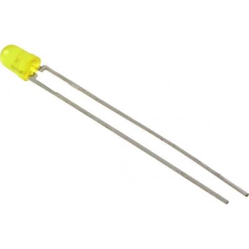 Lite-On LTL-4251NLC LED s vývody žlutá kulatý 3 mm 1.1 mcd 60 ° 7 mA 1.8 V