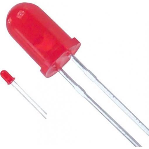 Lite-On LTL-4213 LED s vývody červená kulatý 5 mm 3.7 mcd 36 ° 15 mA 2.1 V