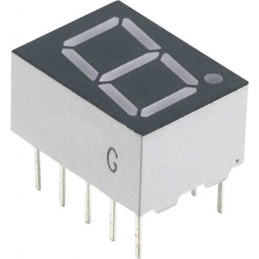 Lite-On 7segmentový displej červená 10 mm 2.1 V Počet číslic: 1