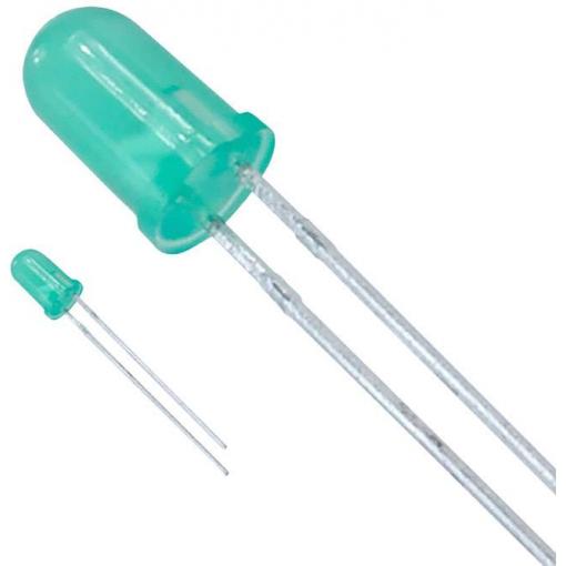 Lite-On LTL-4233 LED s vývody zelená kulatý 5 mm 19 mcd 36 ° 30 mA 2.1 V