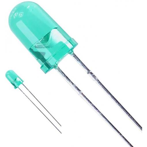 Lite-On LTL-4234 LED s vývody zelená kulatý 5 mm 60 mcd 16 ° 30 mA 2.1 V