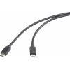 Renkforce Kabel USB-C USB 3.2 Gen2x2 USB-C ® zástrčka, USB-C ® zástrčka 2.00 m černá krytí TPE RF-6609644