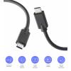 Renkforce Kabel USB-C USB 3.2 Gen2x2 USB-C ® zástrčka, USB-C ® zástrčka 2.00 m černá krytí TPE RF-6609644