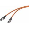 Renkforce RJ45 síťové kabely, propojovací kabely CAT 6A S/FTP 1.00 m oranžová Funkce vyhledávání portů, bez halogenů, samozhášecí 1 ks