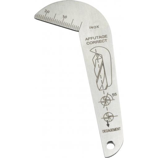 Dasqua 8511-0010 Měrka pro vrtací body 118 ° (min)