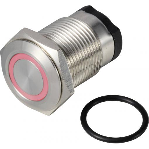 TRU COMPONENTS ONPOW6316F-10ZE/Q/R/12V/S, TC-13224164 tlačítko, 16 mm, 36 V DC/AC, 2 A, 1 ks