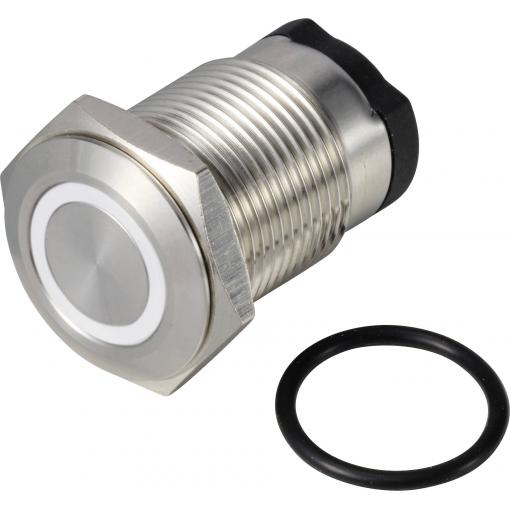 TRU COMPONENTS ONPOW6316F-10ZE/Q/W/12V/S, TC-13224180 tlačítko, 16 mm, 36 V DC/AC, 2 A, 1 ks