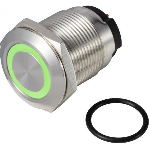 TRU COMPONENTS ONPOW6319F-10E/Q/G/12V/S, TC-13224196 tlačítko, 19 mm, 36 V DC/AC, 2 A, 1 ks