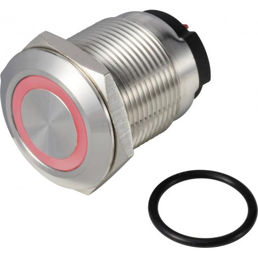 TRU COMPONENTS ONPOW6319F-10E/Q/R/12V/S, TC-13224192 tlačítko, 19 mm, 36 V DC/AC, 2 A, 1 ks