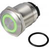 TRU COMPONENTS ONPOW6319F-10ZE/Q/G/12V/S, TC-13224216 tlačítko, 19 mm, 36 V DC/AC, 2 A, 1 ks