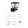 Steinel AUSSENLEUCHTE L 10 SW 084752 venkovní nástěnné osvětlení LED E27 15 W černá