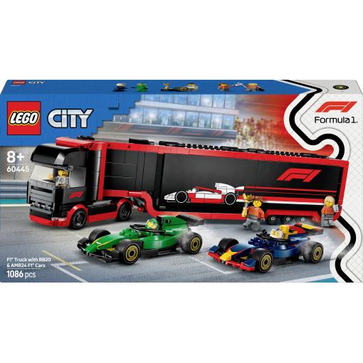 60445 LEGO® CITY F1® Transporter s RB20 & AMR24 F1® závodní vozy