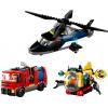 60462 LEGO® CITY Kombinovaná sada s vrtulníkem, hasicím autem a ponorkou