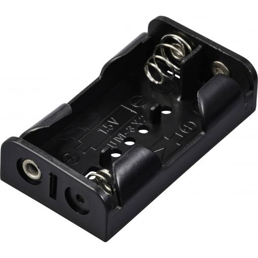 TRU COMPONENTS TC-13220524 bateriový držák 2x AA pájený konektor (d x š x v) 60 x 33 x 15 mm