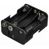 TRU COMPONENTS TC-13220544 bateriový držák 6x AA tlačítkové připojení (d x š x v) 61 x 48 x 19 mm