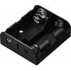 TRU COMPONENTS TC-13220492 bateriový držák 2x Malé mono tlačítkové připojení (d x š x v) 63 x 54 x 22 mm