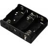 TRU COMPONENTS TC-13220496 bateriový držák 3x Malé mono pájený konektor (d x š x v) 60 x 80 x 22 mm