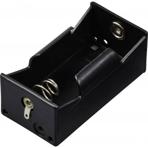 TRU COMPONENTS TC-13220736 bateriový držák 1x Velké mono pájený konektor (d x š x v) 68 x 35 x 27 mm