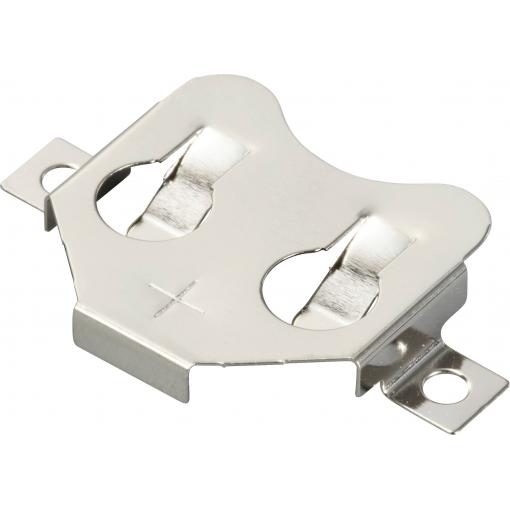 TRU COMPONENTS TC-13220728 držák knoflíkových baterií 1x CR 2016, CR 2020, CR 2025, CR 2032 pružinový kontakt (d x š x v) 30.5 x 19.8 x 4.2 mm