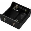 TRU COMPONENTS TC-13220740 bateriový držák 2x Velké mono pájený konektor (d x š x v) 71 x 70 x 31 mm
