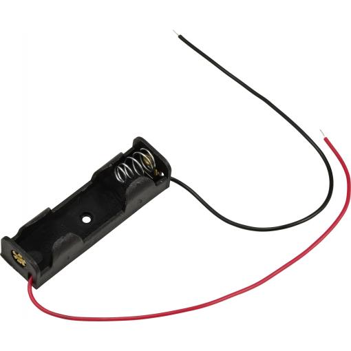 TRU COMPONENTS TC-13220604 bateriový držák 1x AA kabel (d x š x v) 58.9 x 17 x 14.2 mm