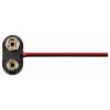 TRU COMPONENTS TC-13220608 bateriový klip 1x 9 V tlačítkové připojení (d x š) 24 mm x 13 mm