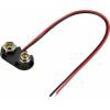 TRU COMPONENTS TC-13220608 bateriový klip 1x 9 V tlačítkové připojení (d x š) 24 mm x 13 mm