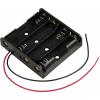 TRU COMPONENTS TC-13220632 bateriový držák 4x AA kabel (d x š x v) 61.5 x 57 x 14.6 mm