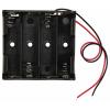 TRU COMPONENTS TC-13220632 bateriový držák 4x AA kabel (d x š x v) 61.5 x 57 x 14.6 mm