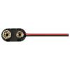 TRU COMPONENTS TC-13220564 bateriový klip 1x 9 V tlačítkové připojení (d x š) 24 mm x 13 mm