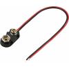 TRU COMPONENTS TC-13220564 bateriový klip 1x 9 V tlačítkové připojení (d x š) 24 mm x 13 mm