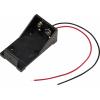 TRU COMPONENTS TC-13220592 bateriový držák 1x 9 V kabel (d x š x v) 55 x 31 x 21 mm