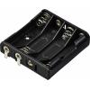 TRU COMPONENTS TC-13220584 bateriový držák 4x AAA pájený konektor (d x š x v) 52 x 49 x 13 mm