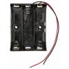 TRU COMPONENTS TC-13220708 bateriový držák 3x 18650 kabel (d x š x v) 76 x 59 x 21 mm